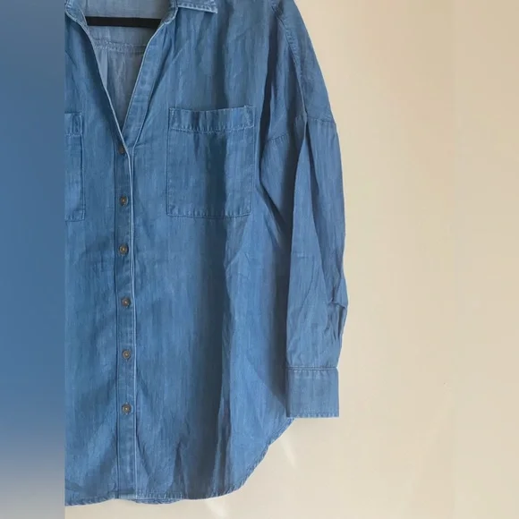 Lou & Grey Soft Denim Button Up Top - Picture 3 of 8